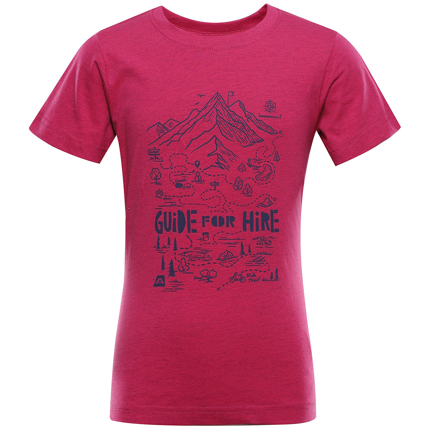 Dětské triko Alpine Pro Nogero Fuchsia Dětská velikost: 104-110 / Barva: růžová