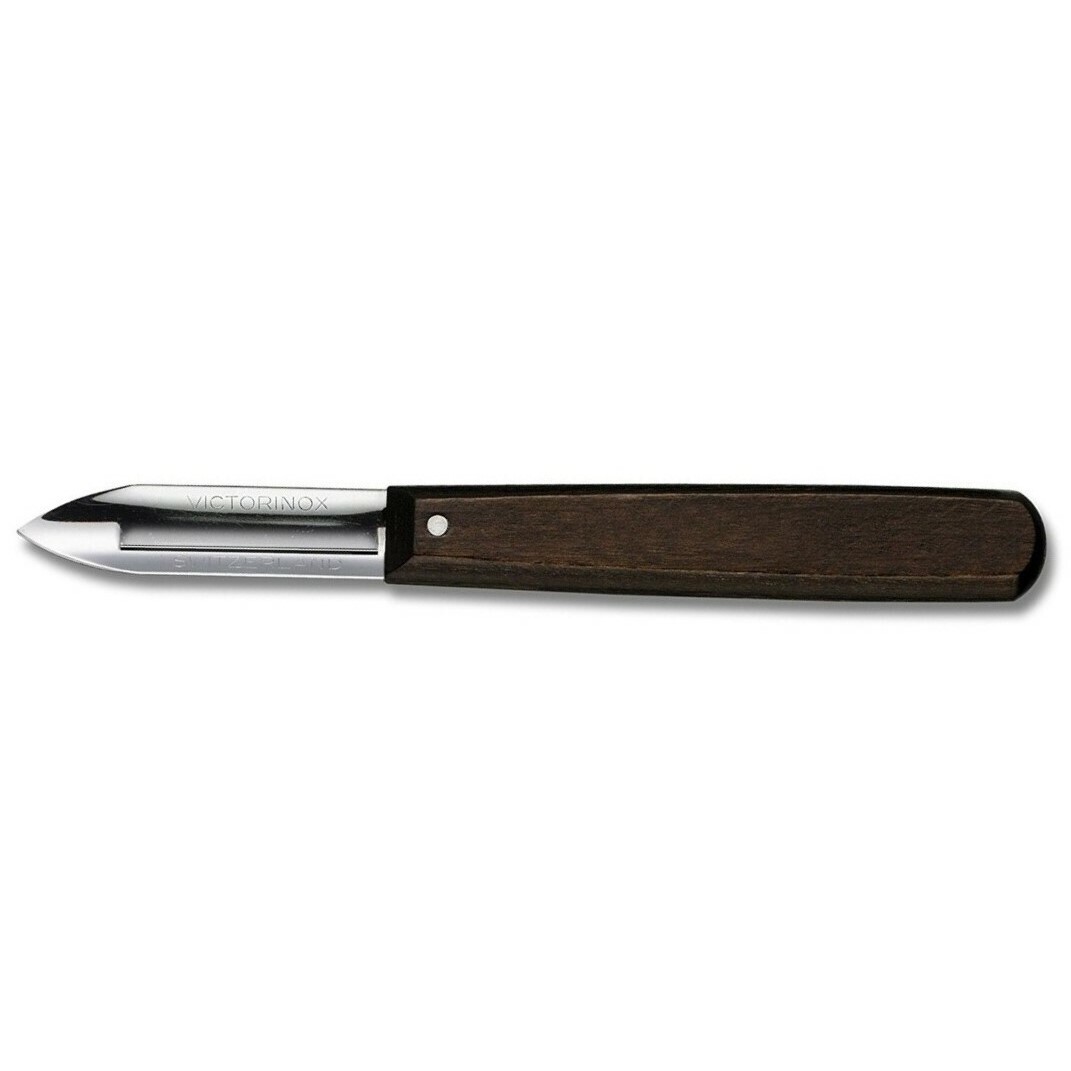 Škrabka na zeleninu 16 cm, černá, dřevo, Victorinox