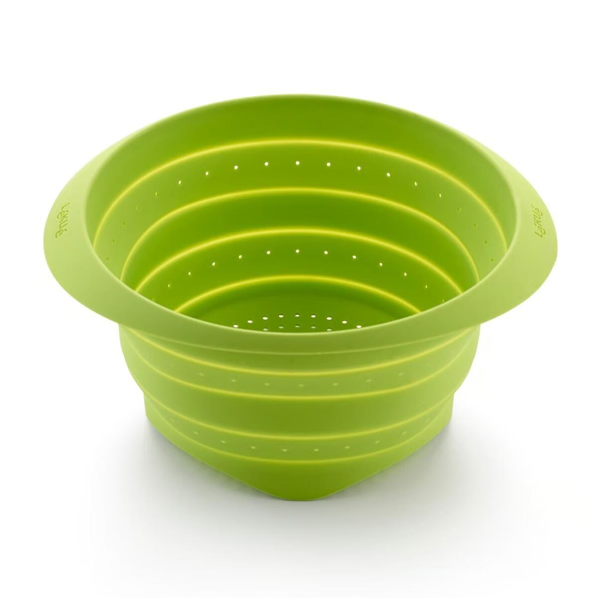 Skládací cedník 23 cm, zelená, silikon, Lékué