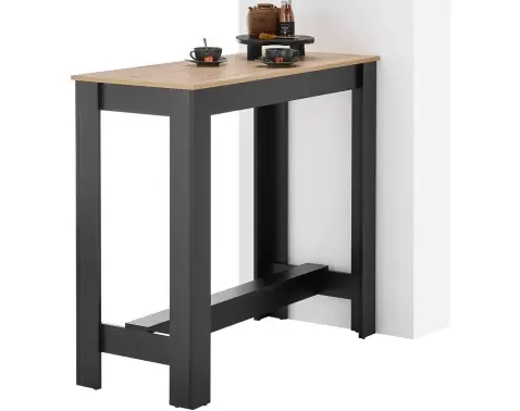 Barový stůl Modesto, dub artisan/černý