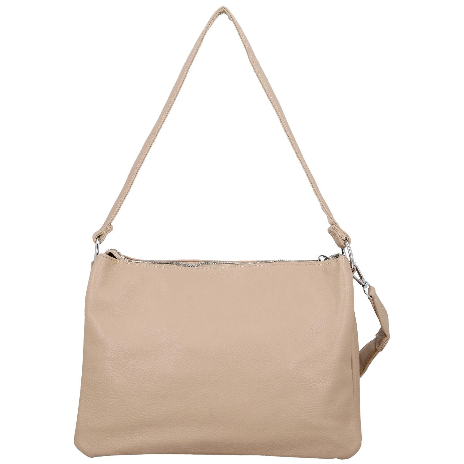 Stylová dámská koženková crossbody kabelka Cindra, růžová