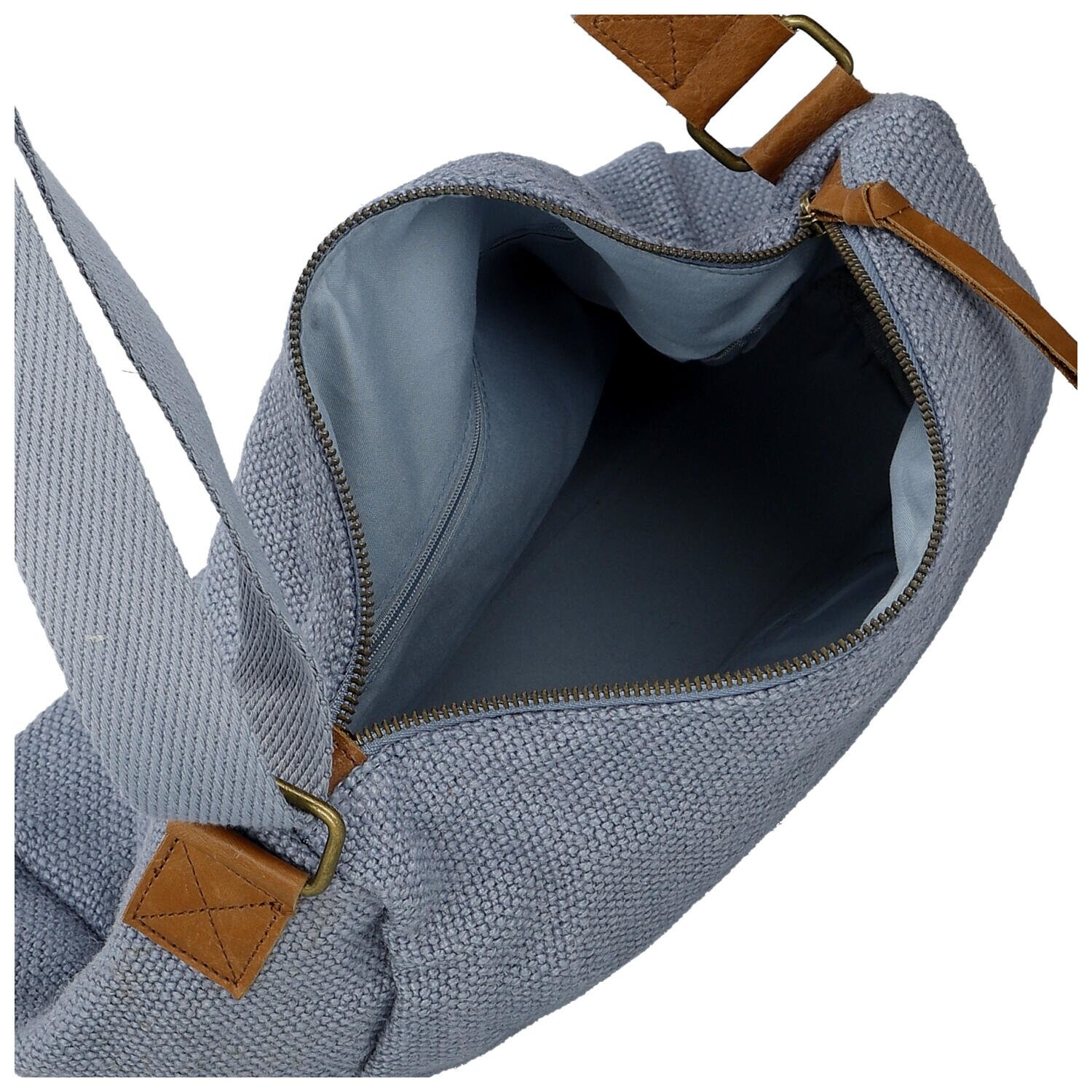 Trendy dámská crossbody kabelka Amida, světle modrá