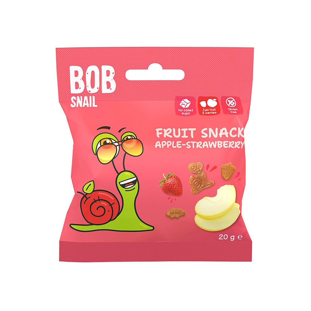 ŠNEK BOB Ovocný snack jablko-jahoda 20 g