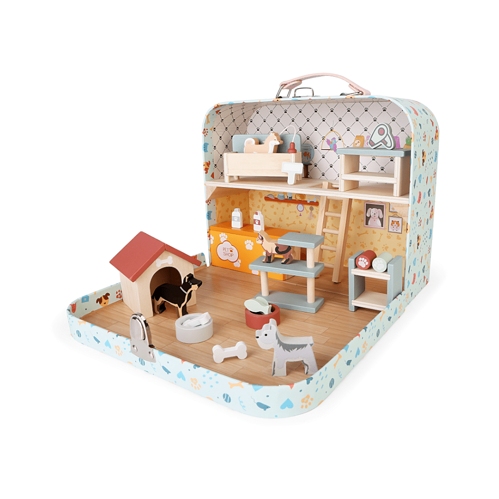2KIDS TOYS Domeček pro mazlíčky v kufříku 24 kusů