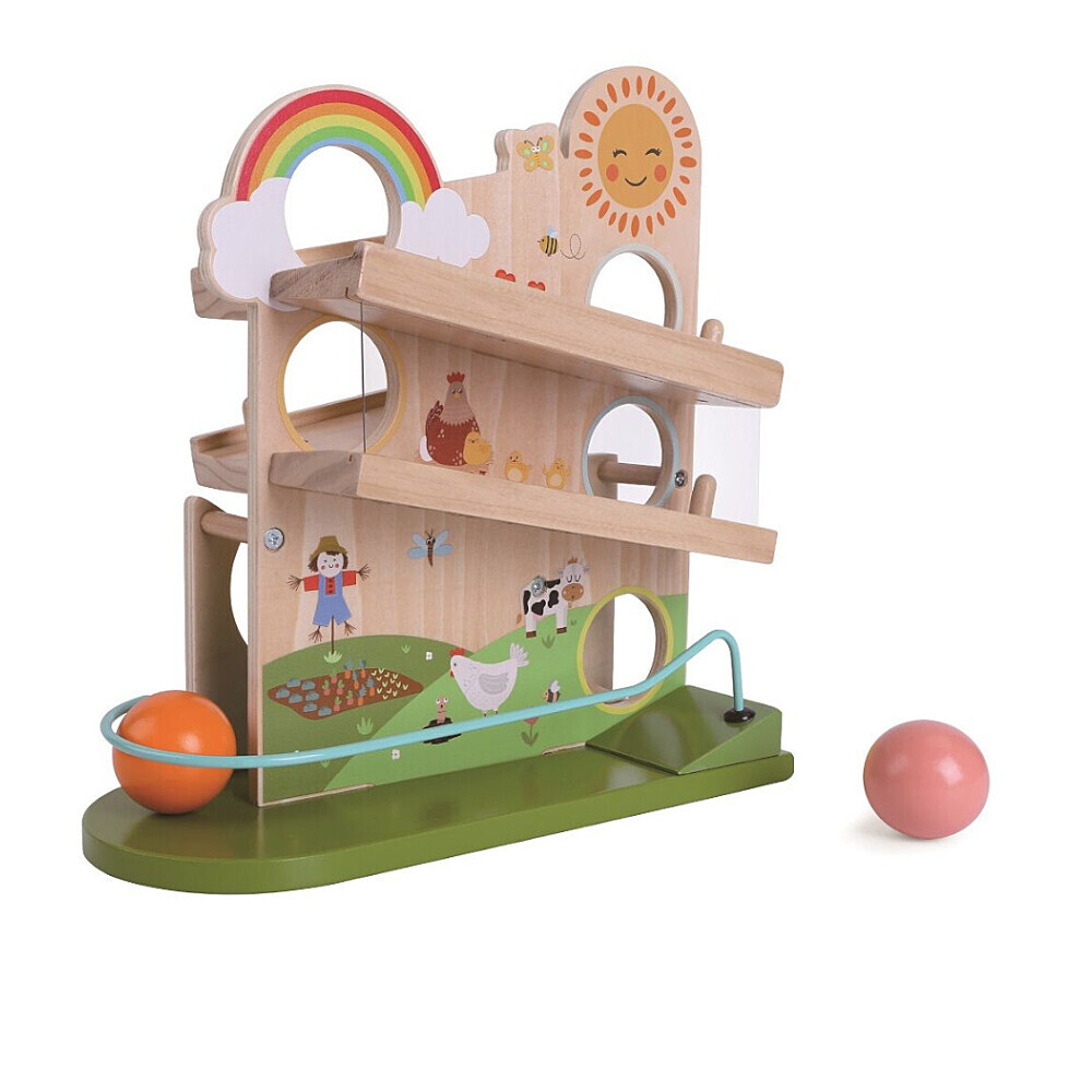 2KIDS TOYS Kuličková dráha šťastná farma 4 kusy