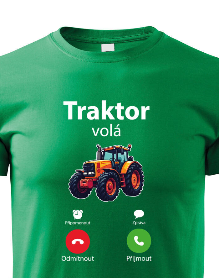 Dětské tričko Traktor volá