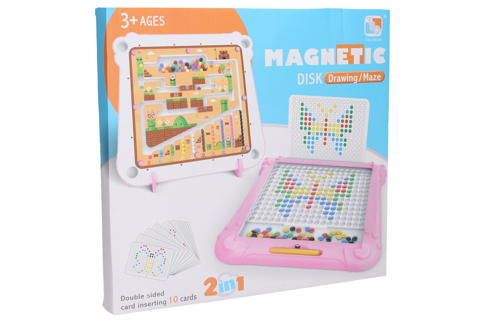 Magnetická tabulka s bludištěm modrá 34cm