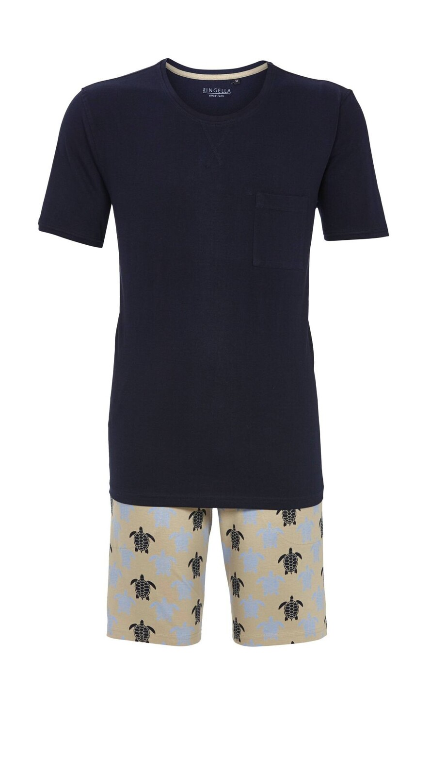 Pyžamo krátké pánské RINGELLA (6241313-21), Velikost 48, Barva tmavě modrá