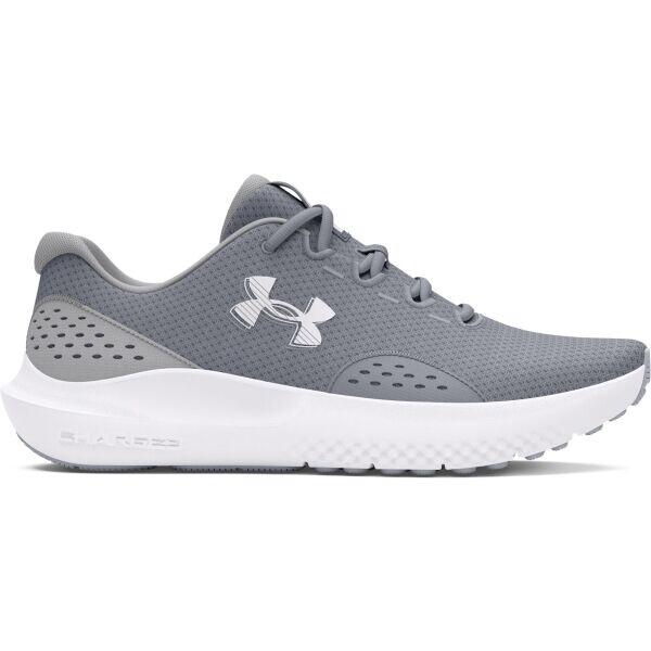 Under Armour CHARGED SURGE 4 Pánská běžecká obuv, šedá, velikost 44.5