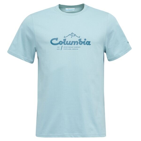 Columbia CSC SEASONAL GRAPHIC TEE Pánské bavlněné triko, tyrkysová, velikost