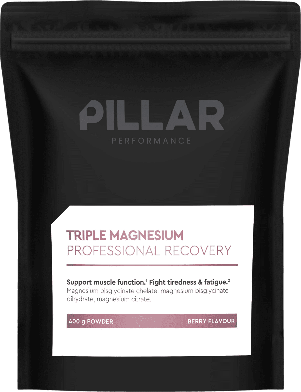 Vitamíny a minerály Pillar Performance Triple Magnesium - Professional Recovery Berry Value Pack (400g)