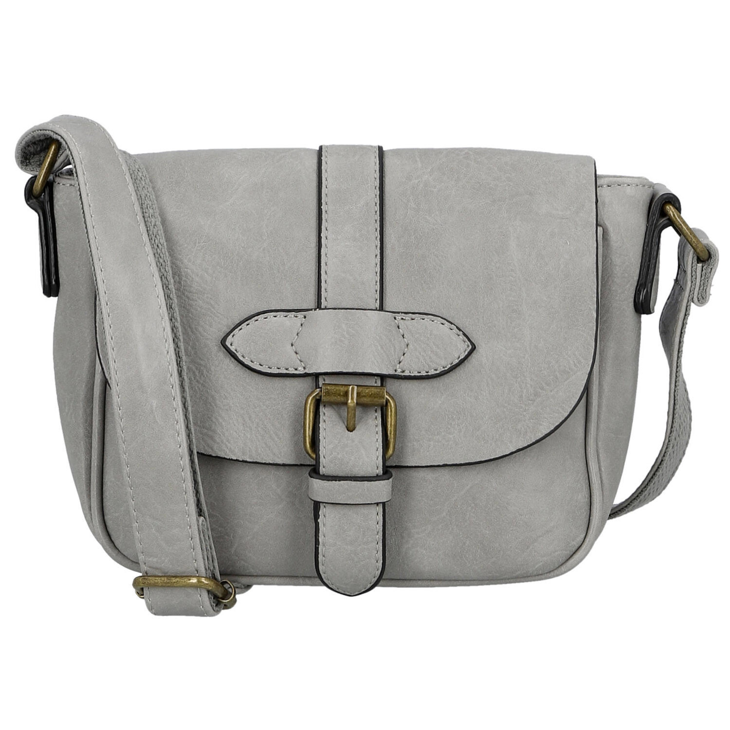 Dámská crossbody kabelka šedá - Paolo bags Caprica šedá