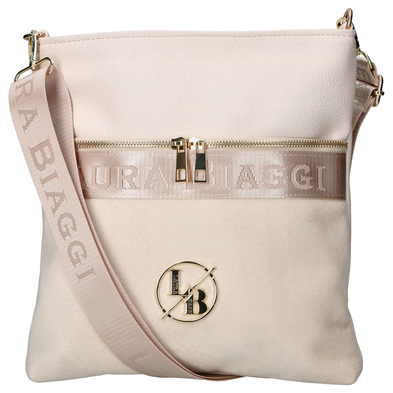Dámská crossbody kabelka krémová - Laura Biaggi Kiasa krémová