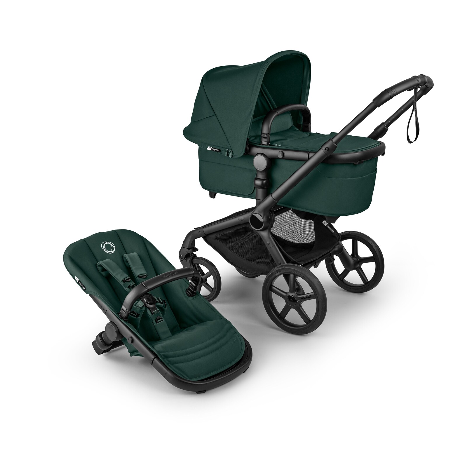 Bugaboo Fox 5 Renew komplet BLACK/FERN GREEN