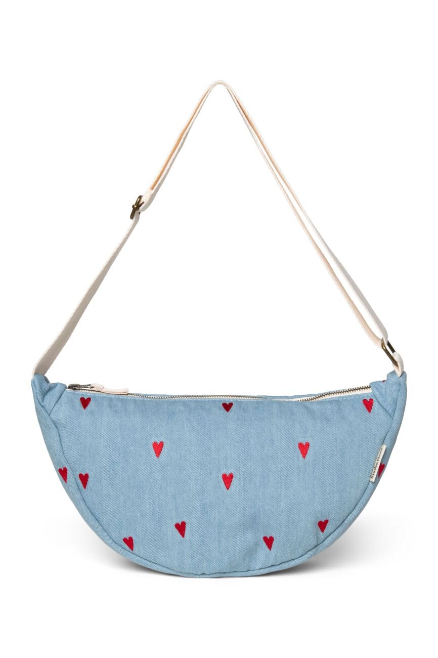 STUDIO NOOS Denim Adult FANNY kabelka | Blue Hearts