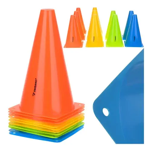 Tréninkové barevné kužely 23 cm – sada 10 ks