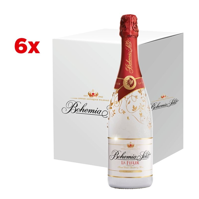 Bohemia Sekt La Fleur demi sec - karton 6 ks