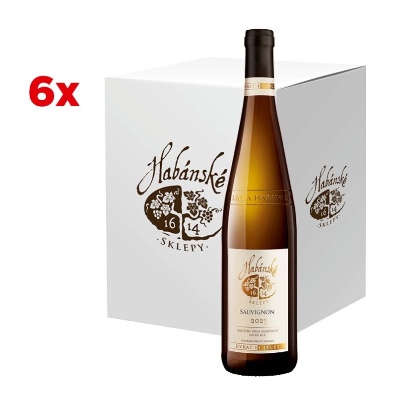 Habánské sklepy Sauvignon - karton 6 ks