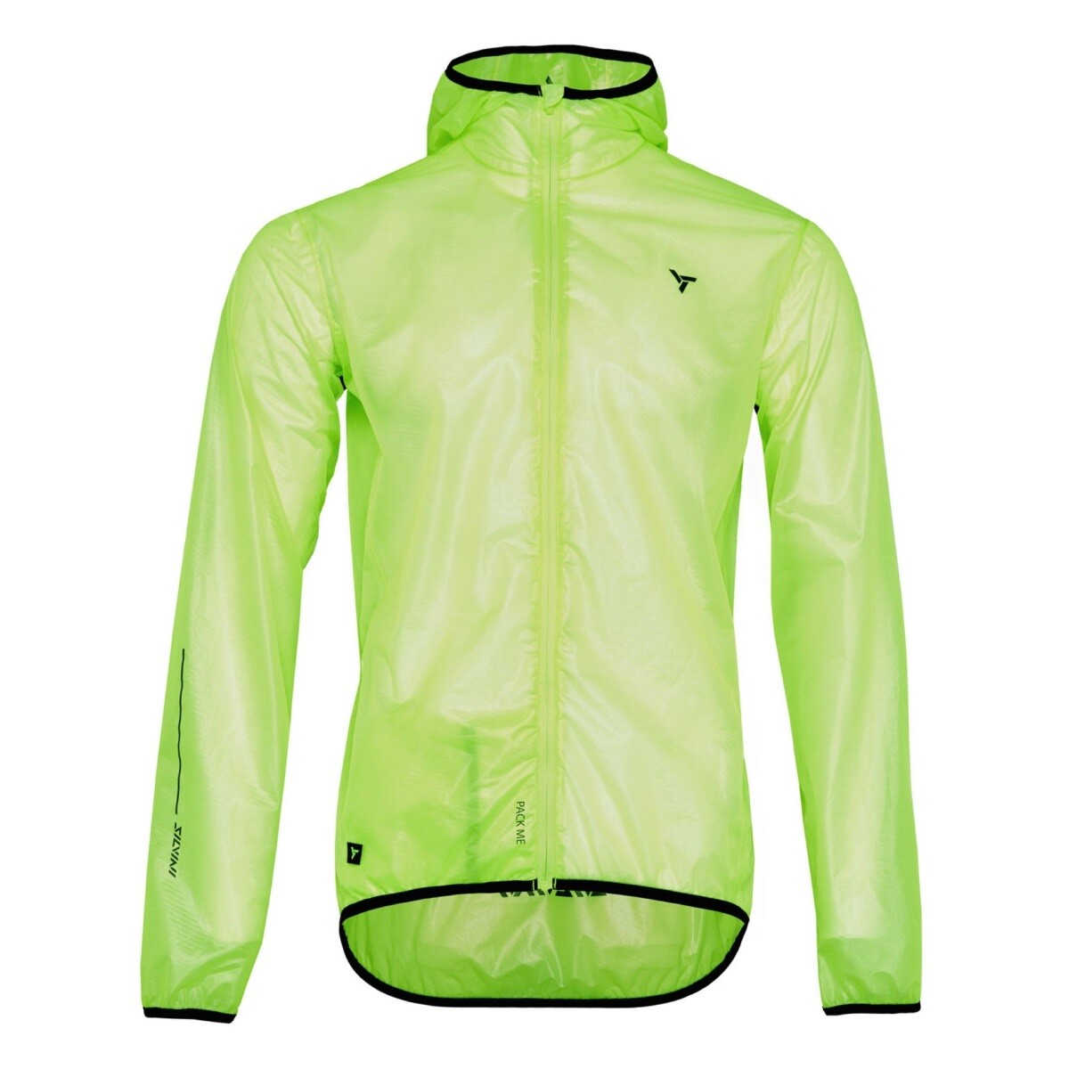 Unisex cyklistická pláštěnka silvini savio limetková xs