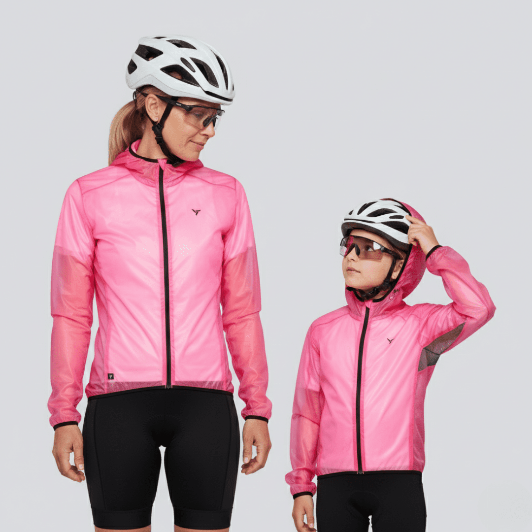 Unisex cyklistická pláštěnka silvini savio růžová xs