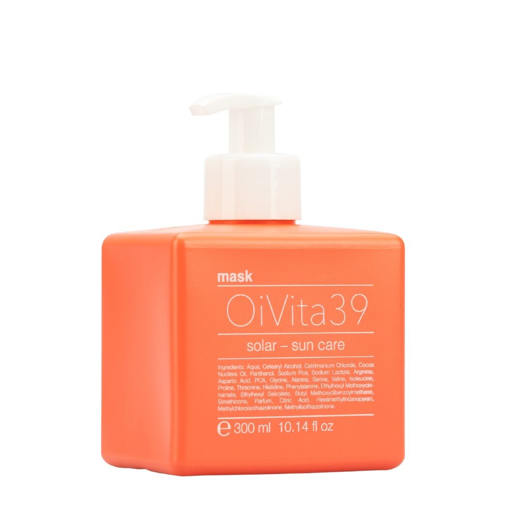 OiVita39 Solar - Sun Care Mask - maska ​​pro suché a namáhané vlasy během léta, 300 ml
