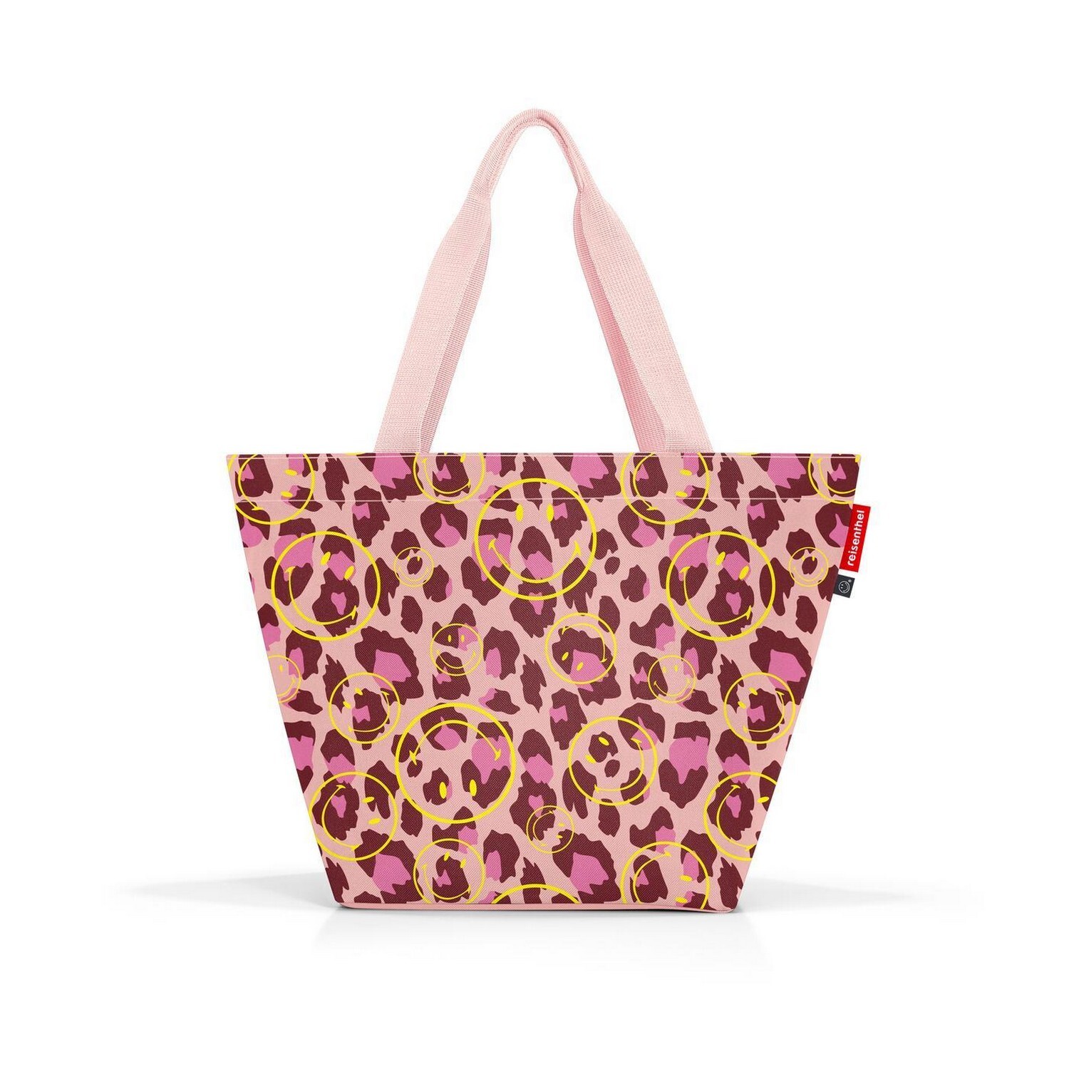 Nákupní taška přes rameno Reisenthel Shopper M Smiley® leo blush