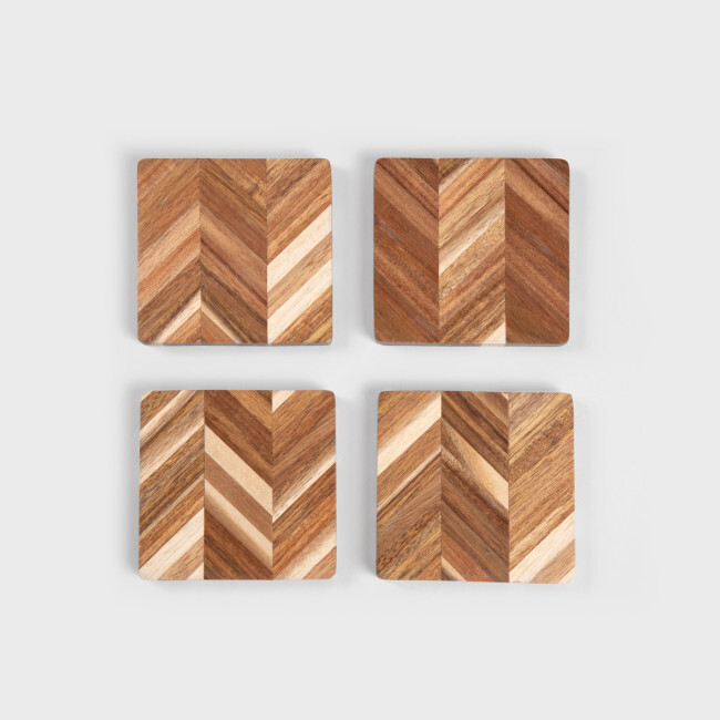 Podtácky pod hrnek MOOKA čtvercové 898360 (4 ks)