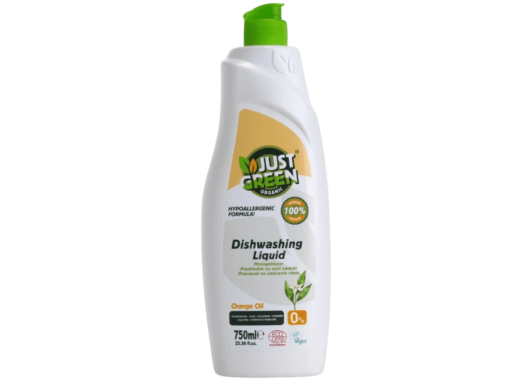 JUST GREEN ORGANIC Organický přípravek na nádobí 750 ml