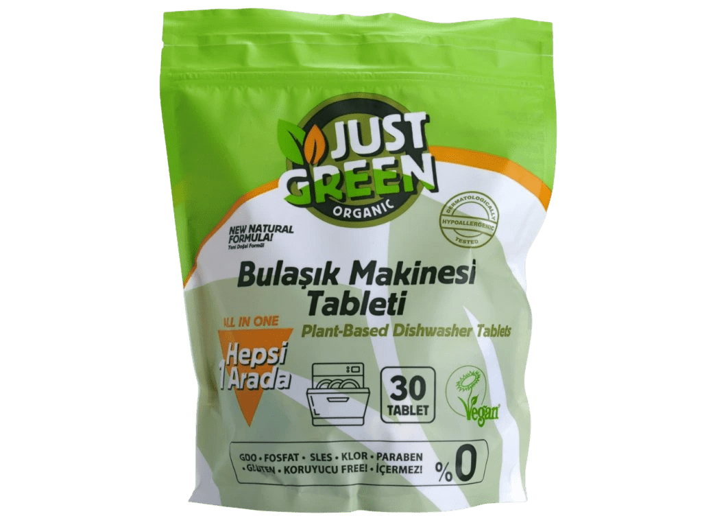 JUST GREEN ORGANIC Organické tablety do myčky nádobí 30 ks