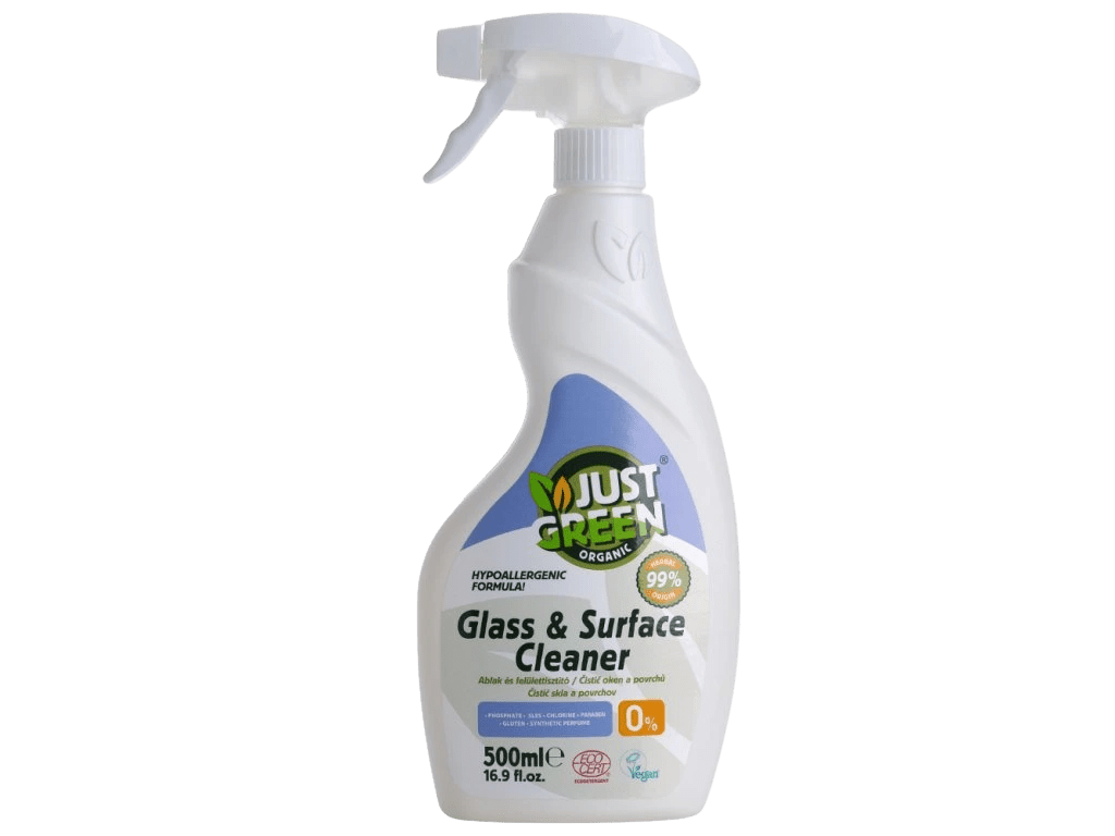 JUST GREEN ORGANIC Organický čistič na sklo a jiné povrchy 500 ml
