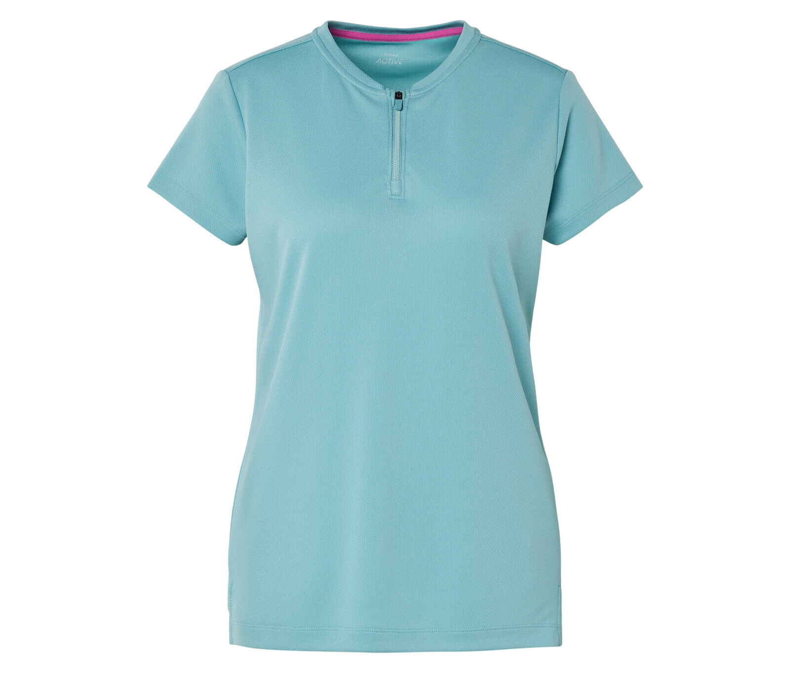 Tchibo - Sportovní triko s polovičním zipem - pro ženy - vel. XS 32/34 - barva: tyrkysová