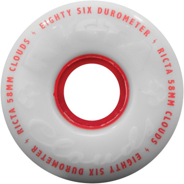 Sk8 Kola Ricta Clouds Red - Bílá - 53Mm/86A