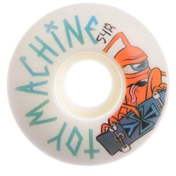 Sk8 Kola Toy Machine Sect Skater - Bílá - 54Mm/100A