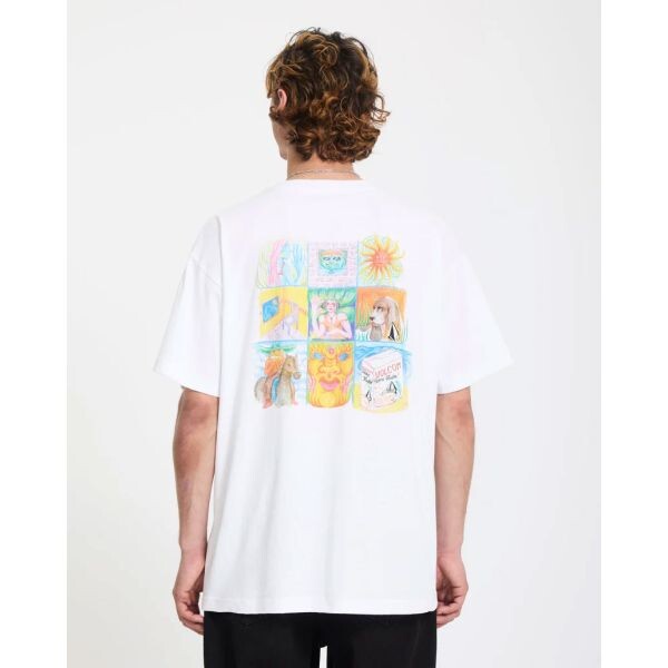 Triko Volcom Double Fantasy Lse S/S - Bílá - L