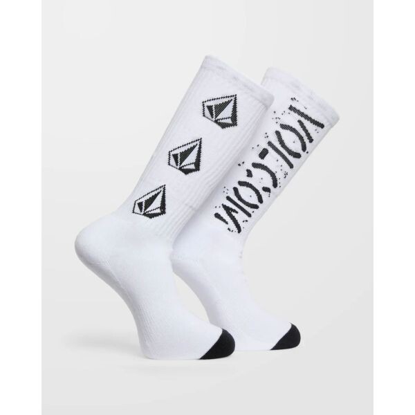 Ponožky Volcom Off The Krass Sk8 - Bílá - Univerzální
