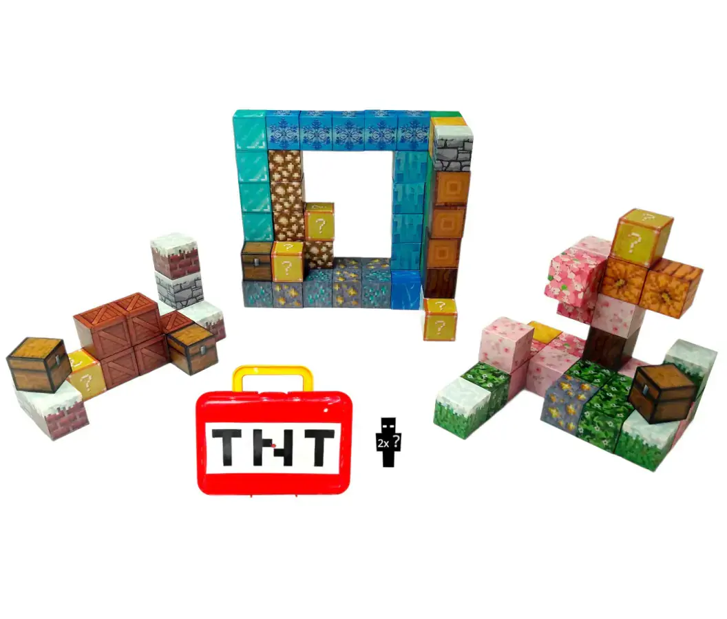Toybit Magnetická stavebnice Minecraft TNT MSTB2406