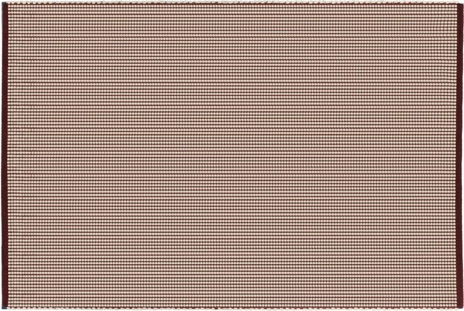 Vínový/v přírodní barvě ručně tkaný vlněný koberec 200x300 cm Talo – noo.ma