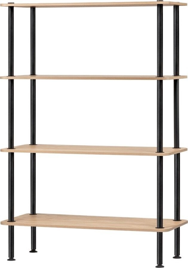 Regál v dekoru dubu v přírodní barvě 80x127x35 cm Teidi – noo.ma