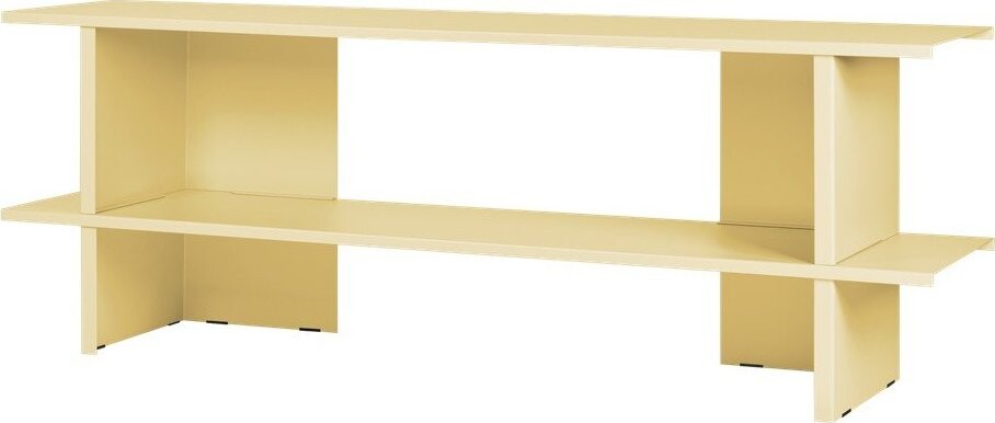 Žlutý kovový regál 160x57x37 cm Hes – noo.ma