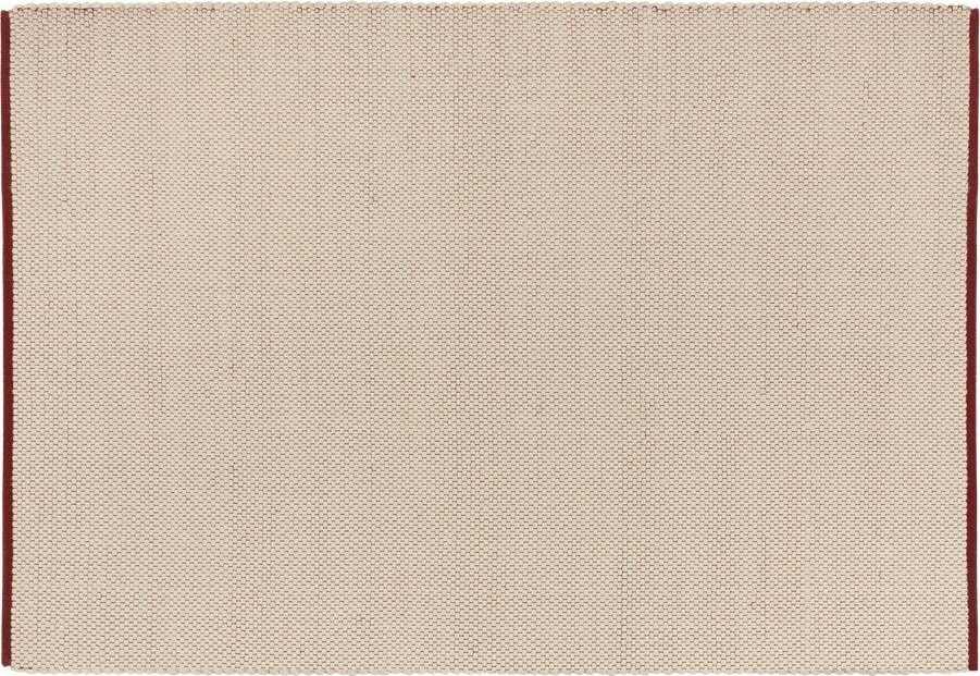 Červený/béžový ručně tkaný vlněný koberec 170x240 cm Lenu – noo.ma