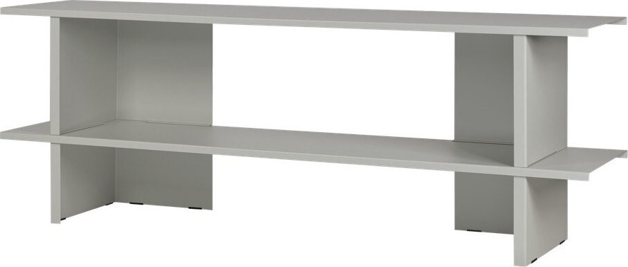 Světle šedý kovový regál 160x57x37 cm Hes – noo.ma