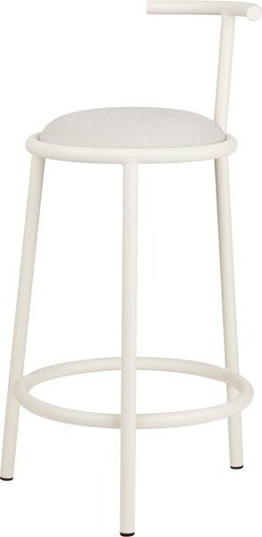 Béžová kovová barová židle (výška sedáku 68 cm) Hogo – noo.ma