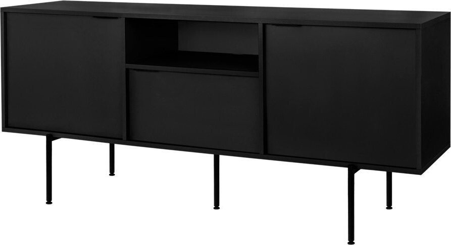Černý TV stolek 180x79x50 cm Bau – noo.ma