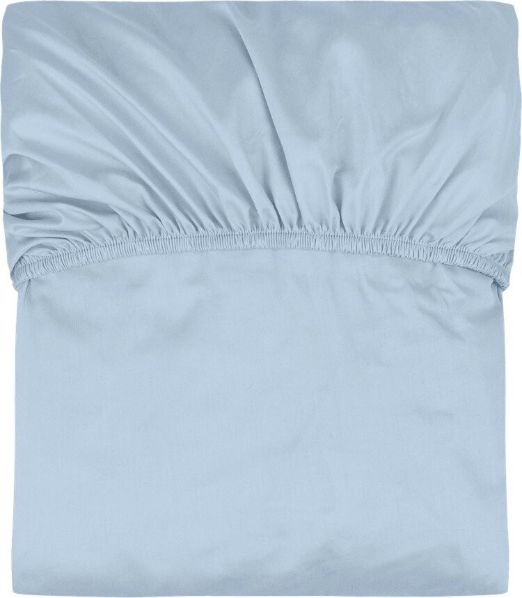 Světle modré napínací bavlněné prostěradlo 180x200 cm Oba – noo.ma