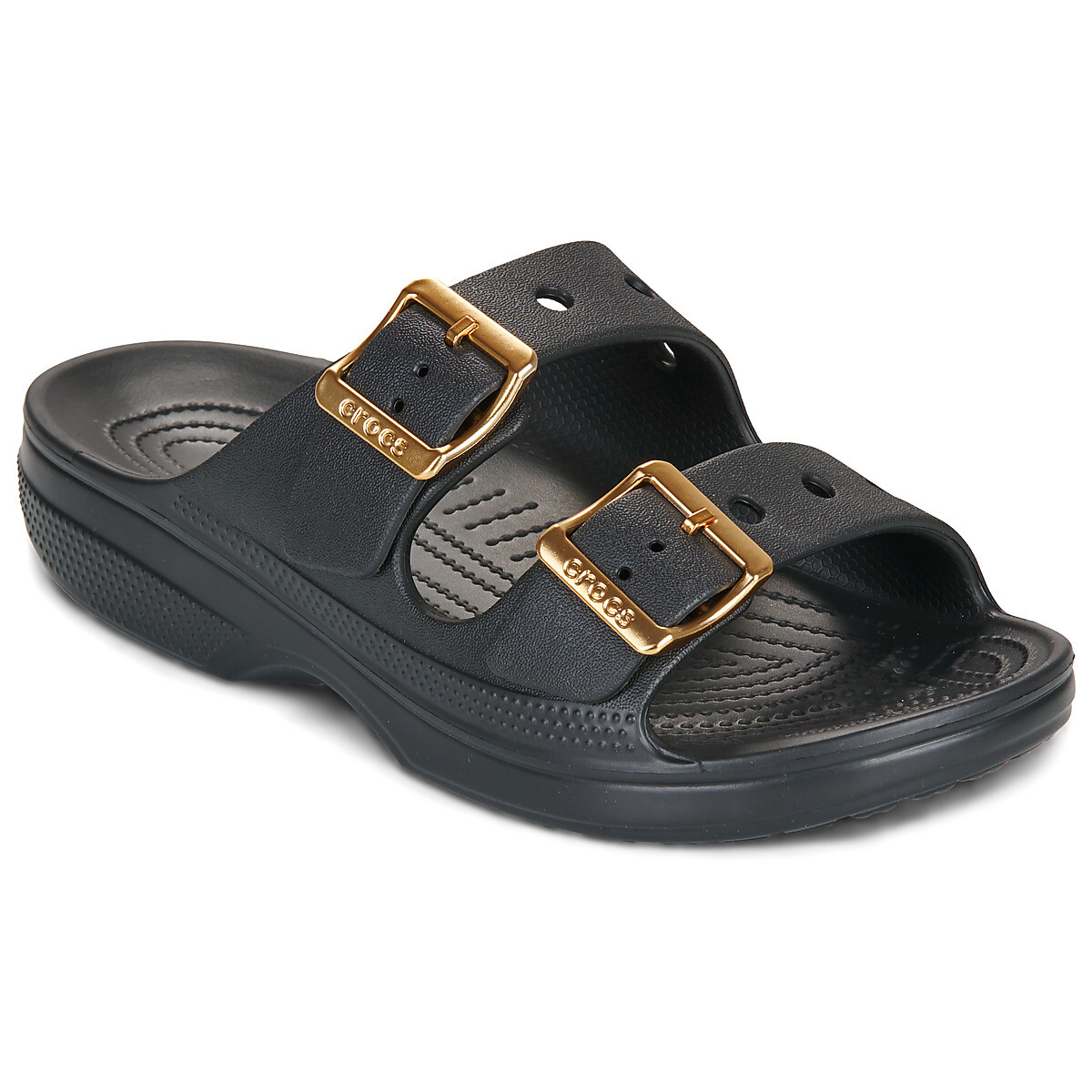 Crocs  SATURDAY METALLIC BUCKLE SANDAL W  Černá