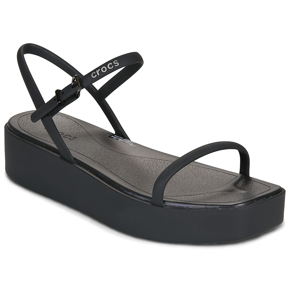 Crocs  MIAMI PLATFORM Y STRAP SANDAL  Černá