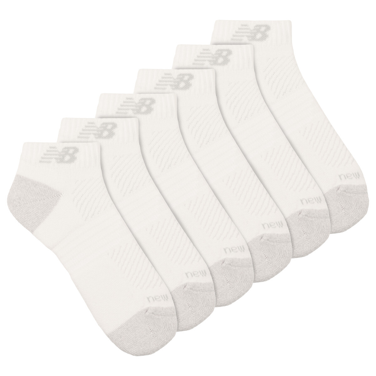 New Balance  ACTIVE LOW CUT SOCKS 6 PACK  Bílá