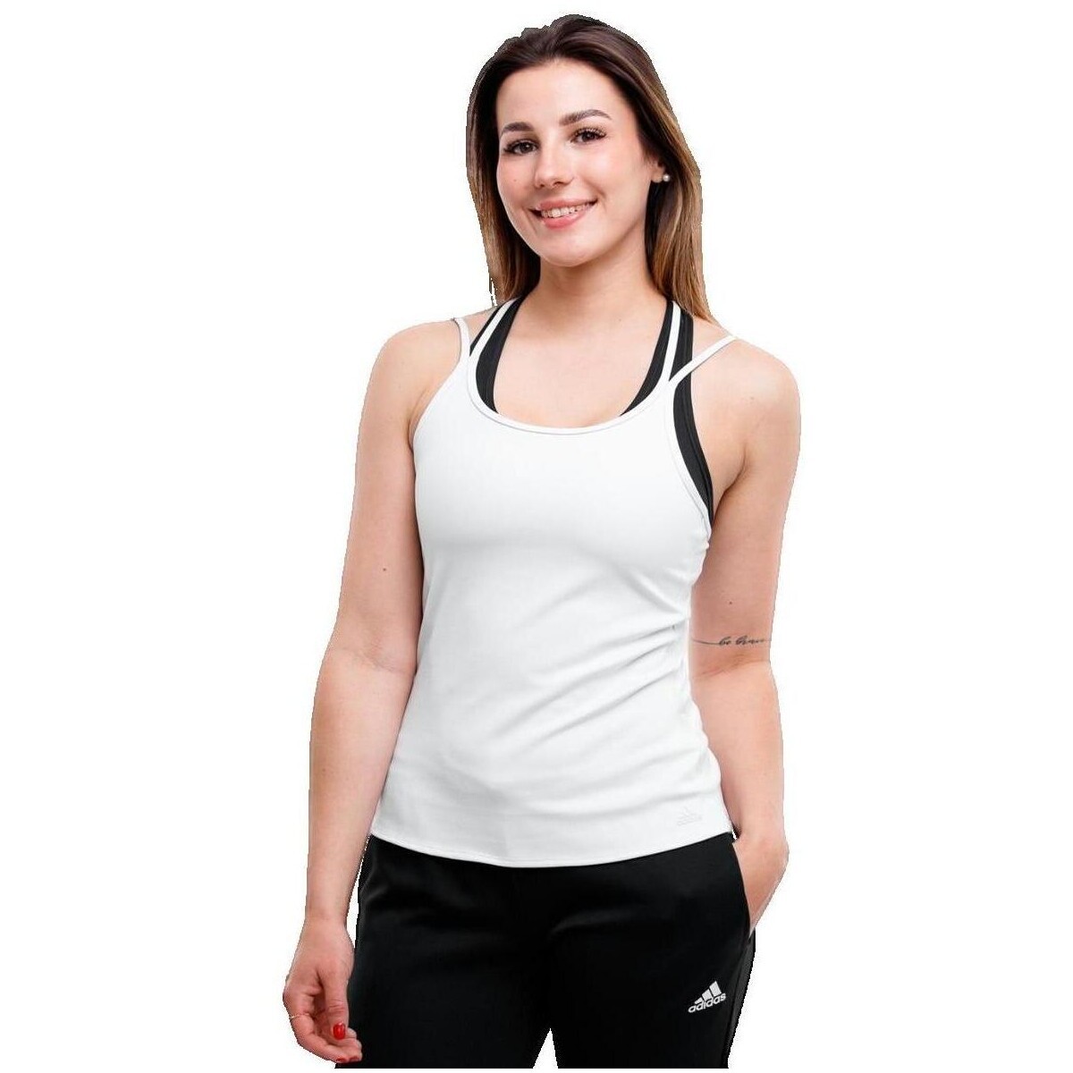 adidas  Débardeur  Slim sans manche  Šedá