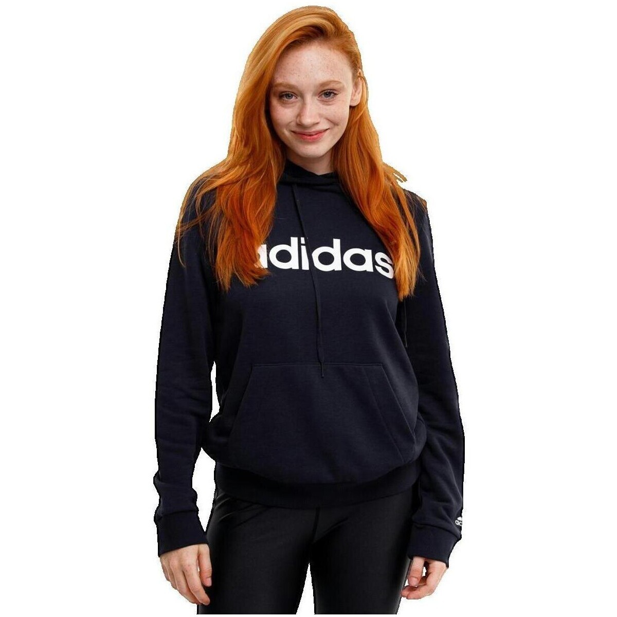 adidas  Sweat à capuche  Essentials bleu marine  Modrá
