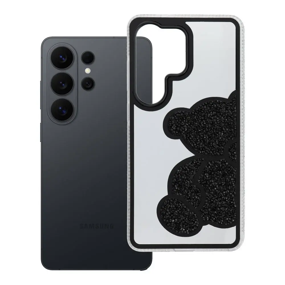 Zadní kryt TEDDY BEAR Case pro Samsung Galaxy S26 Ultra, černá